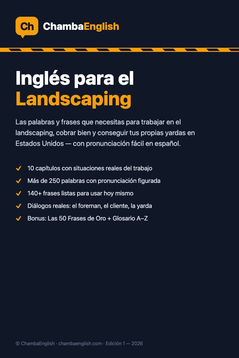 Inglés para el Landscaping