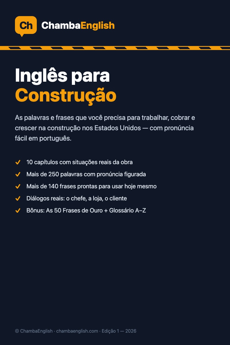 Inglês para Construção