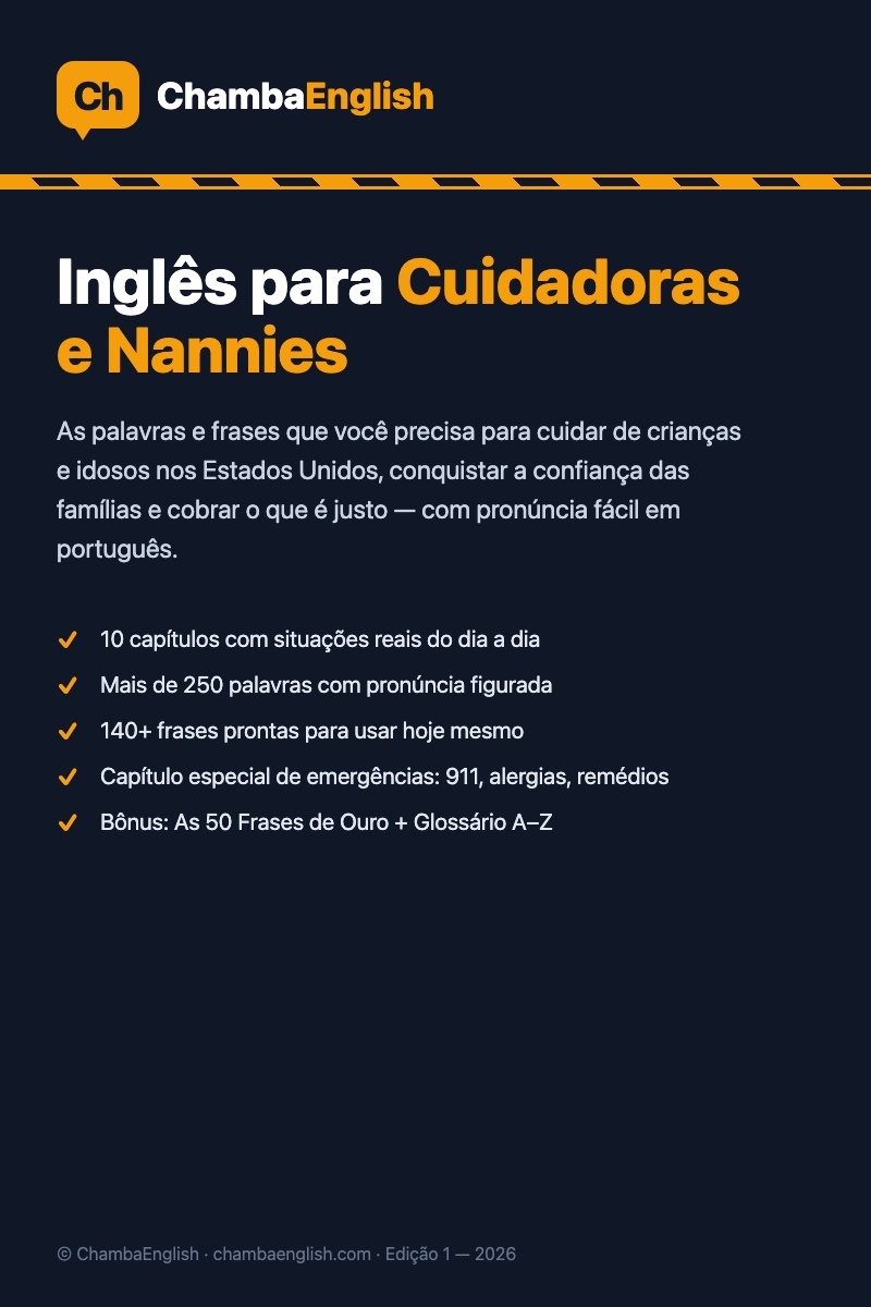 Inglês para Cuidadoras e Babás