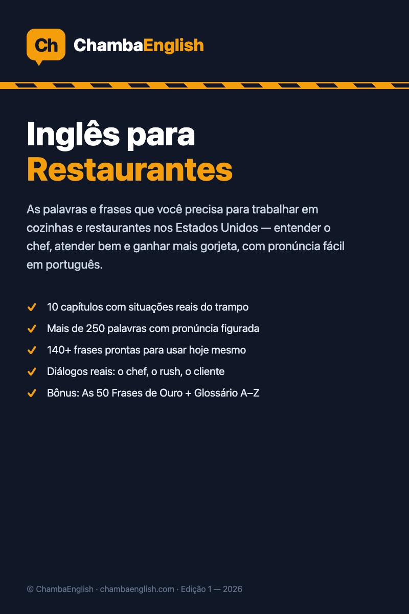 Inglês para Restaurantes